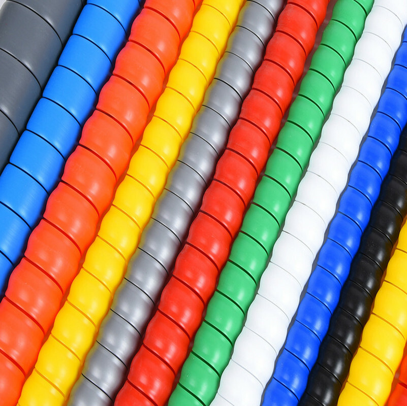 UK 8mm Spiral Cable Wire Protector Wrapping Sleeve Line Organizer Tube Cover