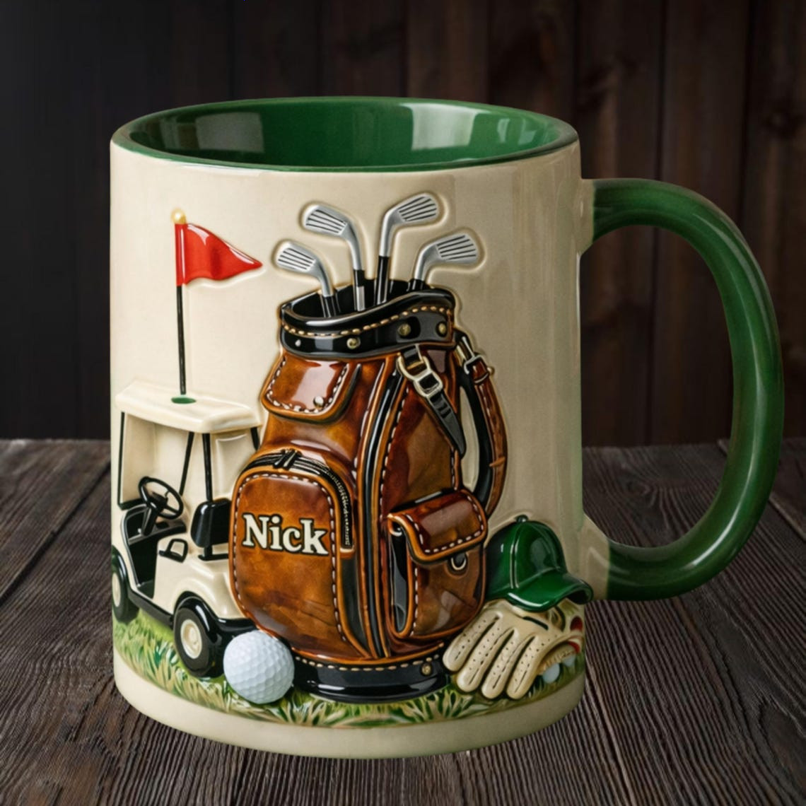 Personalized Golf Mug, On The Course Coffee Mug, Golfer Gift 2D Mug