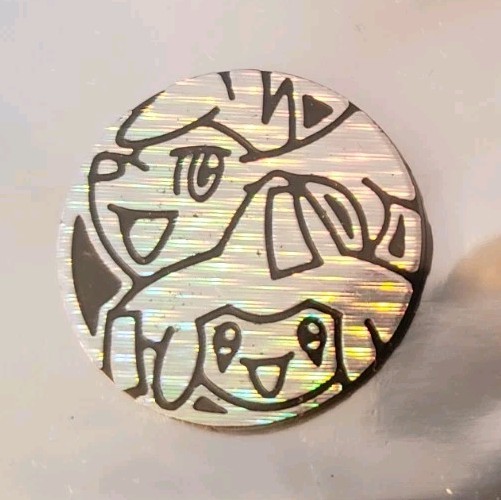 POKEMON SHAYMIN JIRACHI SILVER HOLO COIN