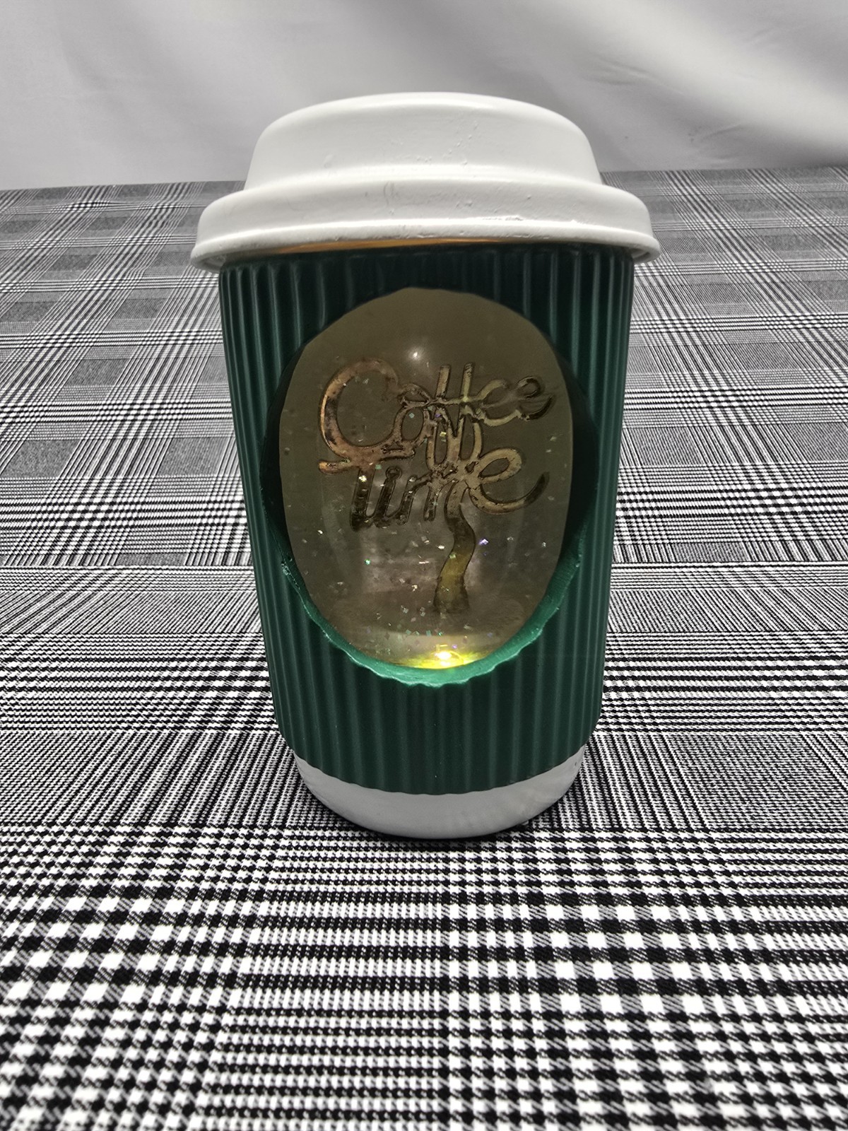Light Up Globe "Coffee Time" Brand New