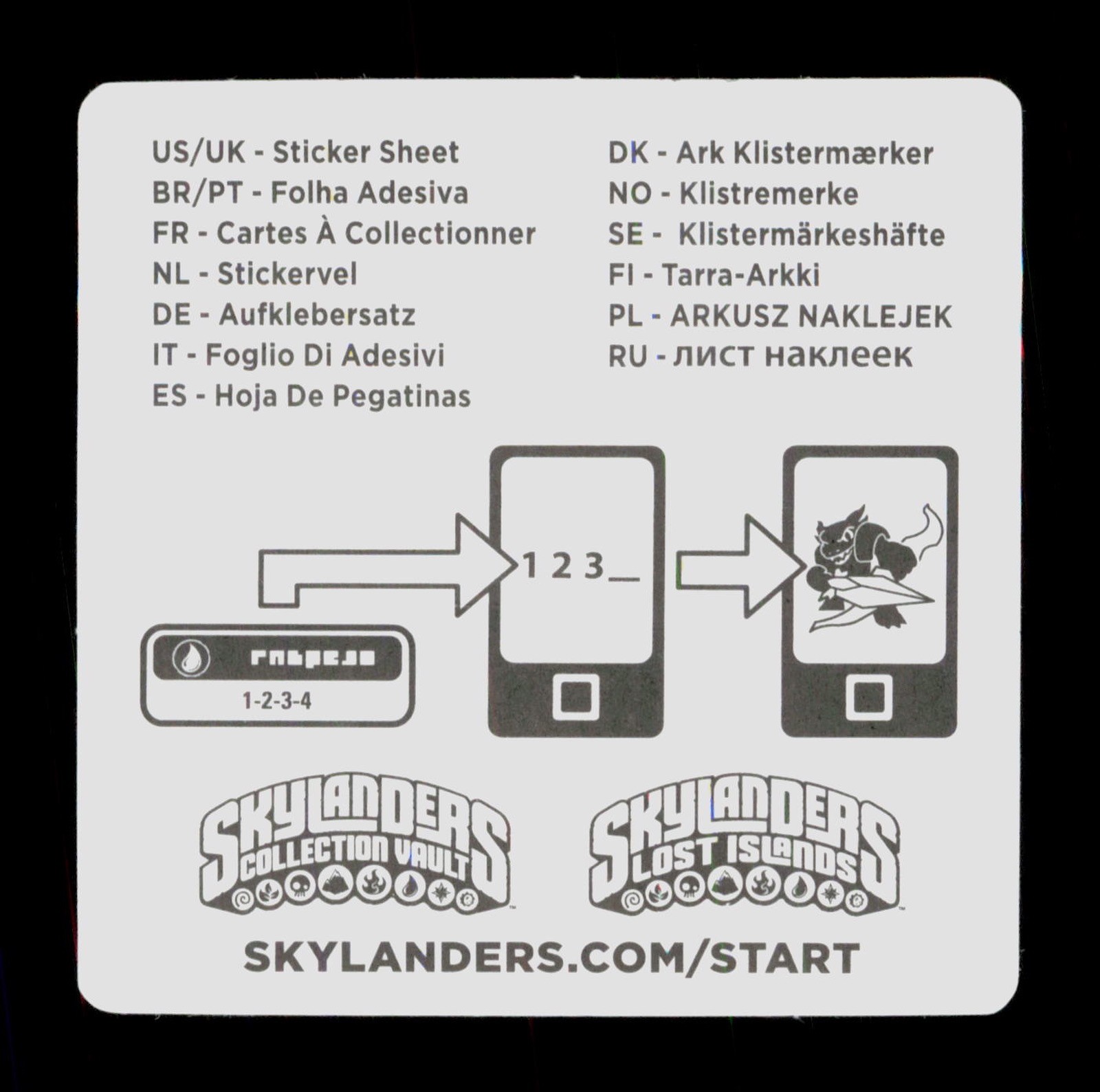 Chopper Skylanders Trap Team 2014 Activision Sticker
