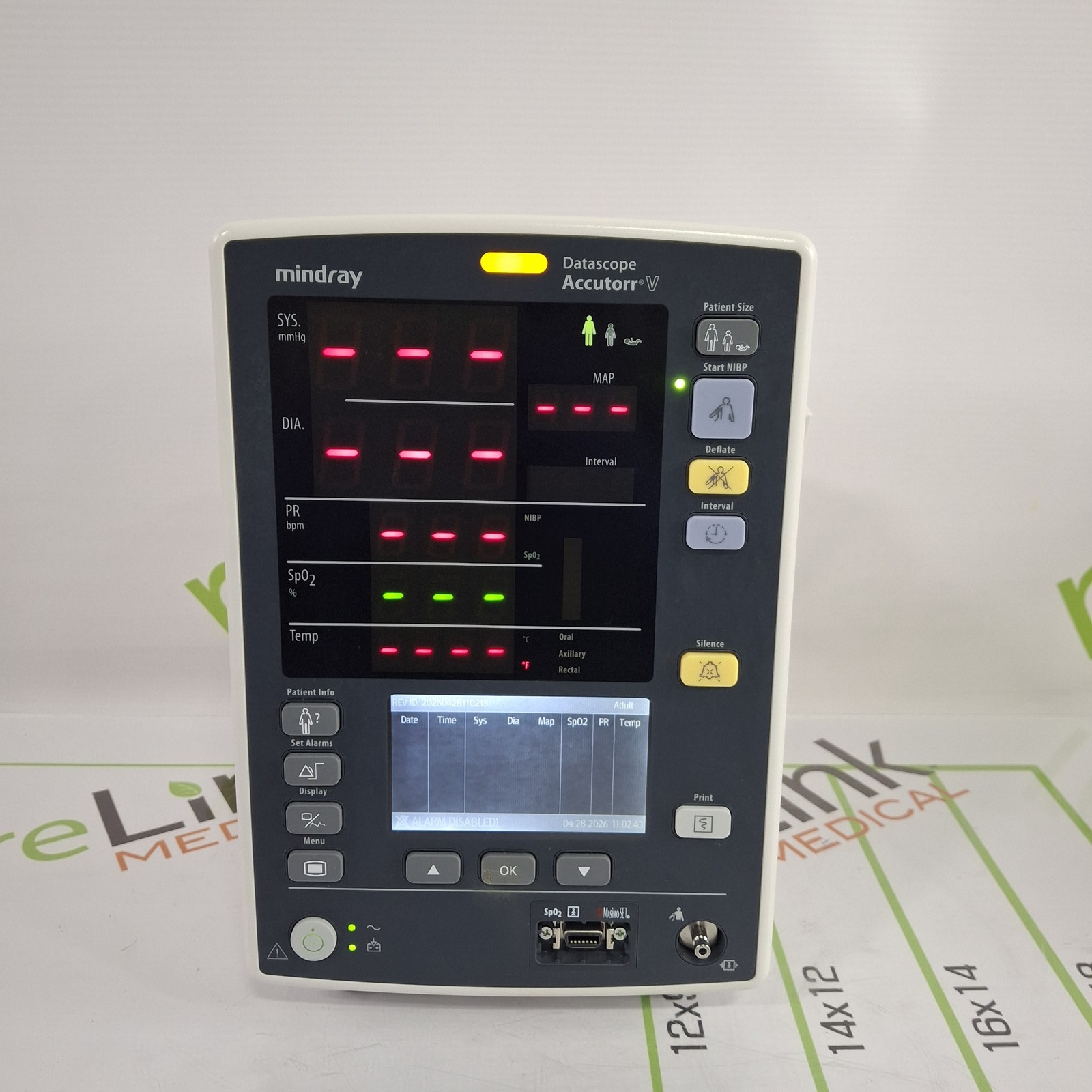 Mindray Datascope Accutorr V Vital Signs Monitor