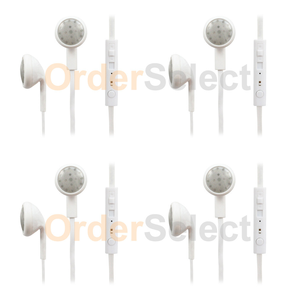 4 NEW Headphone Earphone Headset Earbud for Apple iPod Nano Touch 1 2 3 4 5 6 7
