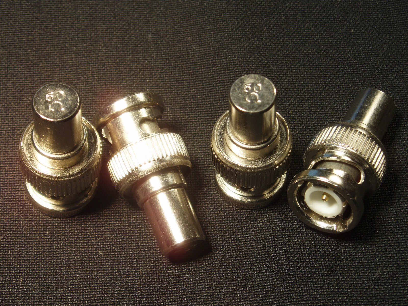 Qty 4: NEW! 50 Ohm BNC Male RF Term (Lot of 4) Termination Load NOS Xlnt!
