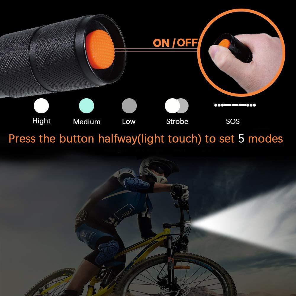 Tactical Flashlight Tac Light Pro As Seen On TV TC1200 Flashlights NEW