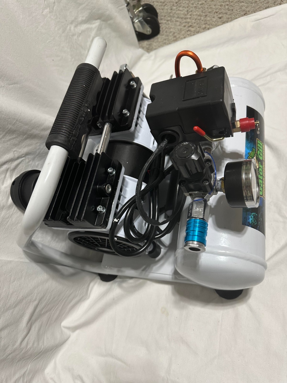 HOOKAH DIVING COMPRESSOR 120-volt Guppy 75' hose regulator filter COMBO