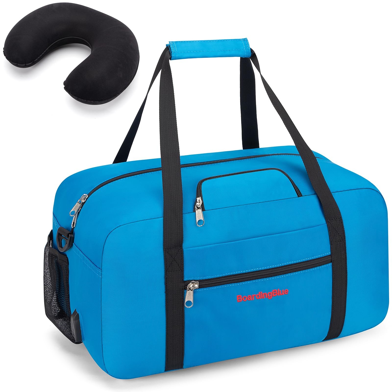 17x10x9 United Airline Personal Item Under Seat Duffel Bag With Royal Blue