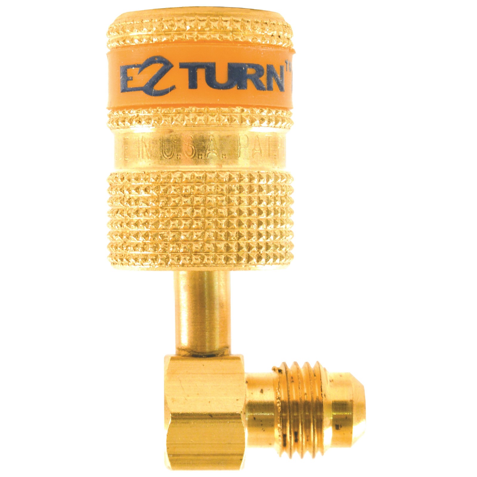 Uniweld Ez-Turn Anti-Blowback Mini Split Ductless Adaptador 90 degrees 1/4 in MF