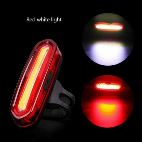 4 PCS 6 Modes USB Rechargeable Rear Warning Light LED Bicycle Cycling Tail Light