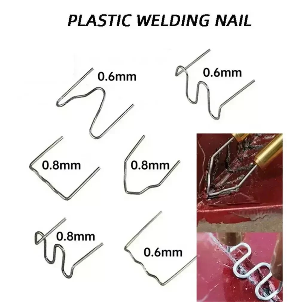 600pcs/set Welding Studs Bumper Machine Plastic Nail Standard inner corner