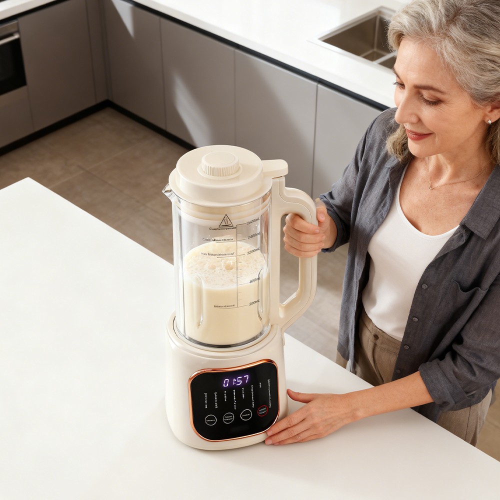 8IN1 Nut Milk Maker Machine 50oz Self-Cleaning Multi-Functional Soy Milk Blender