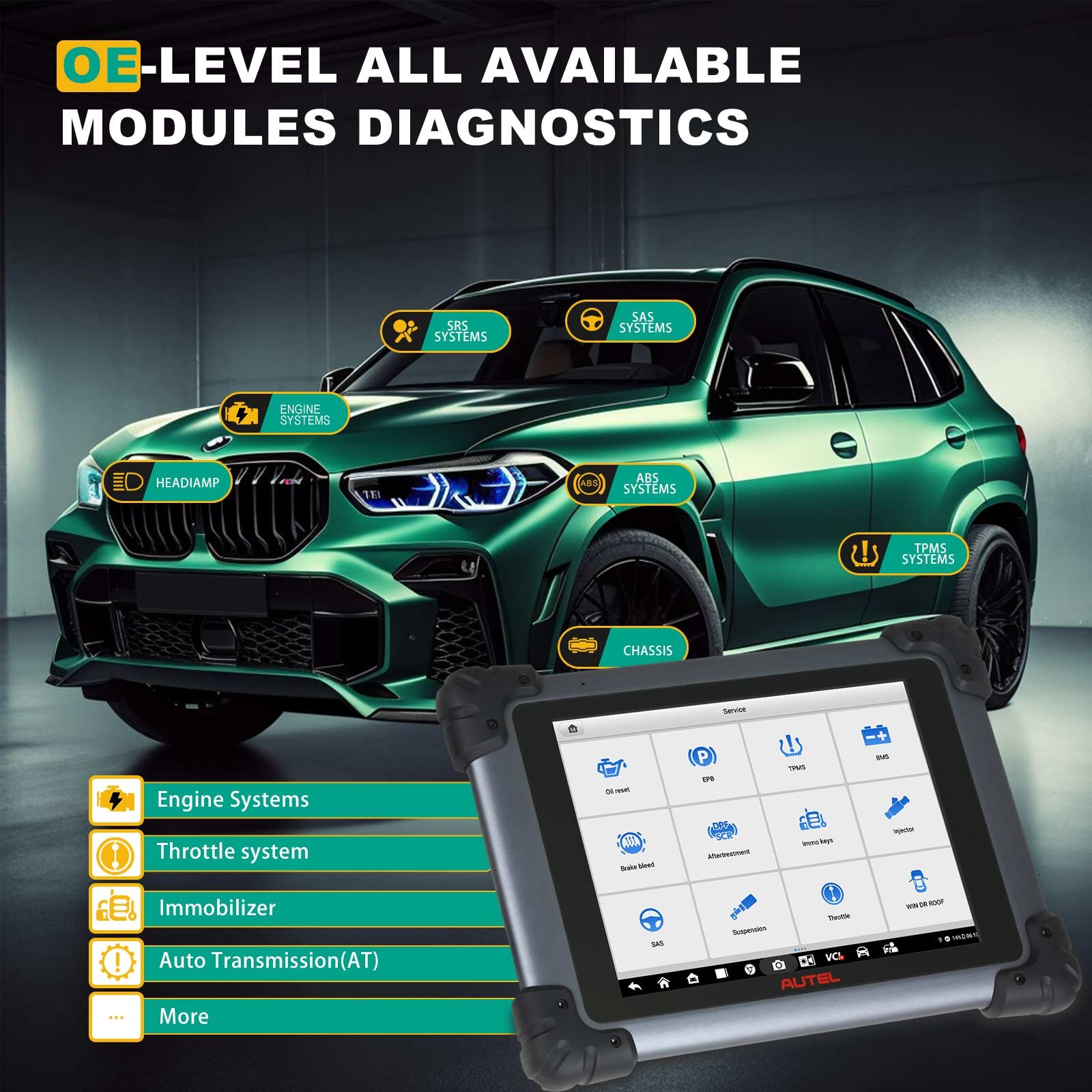 2026 Autel MaxiSys MS908S Pro II Full System Diagnostic Scanner Tool Coding