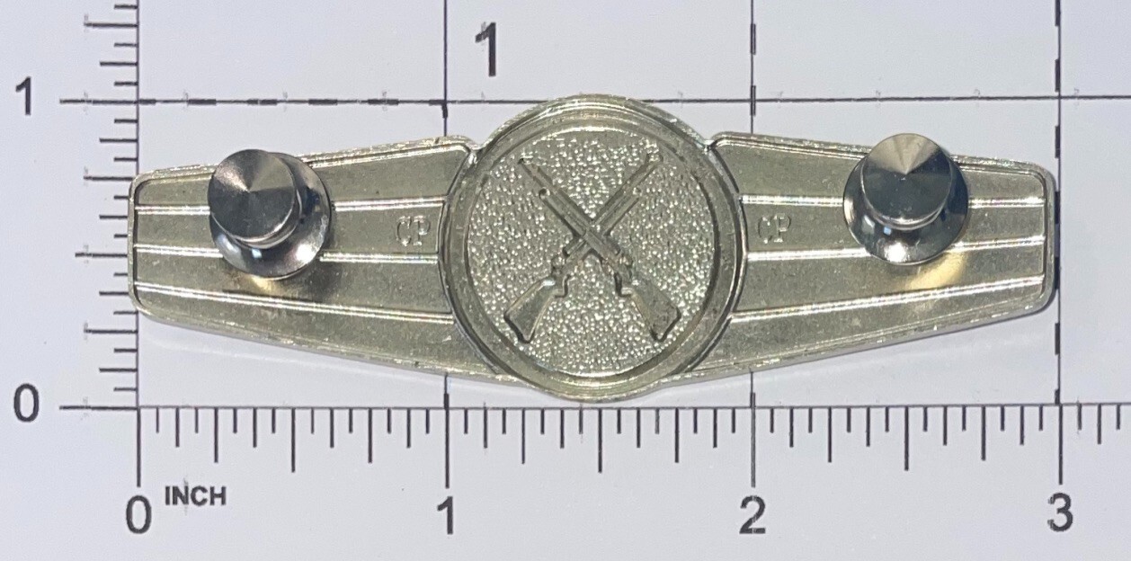 Germany Security Personnel Pin Badge Silver Version Used PN1