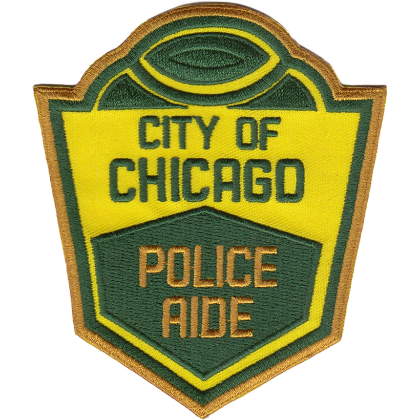 CITY OF CHICAGO SHOULDER PATCH: Police Aide (Old Version)