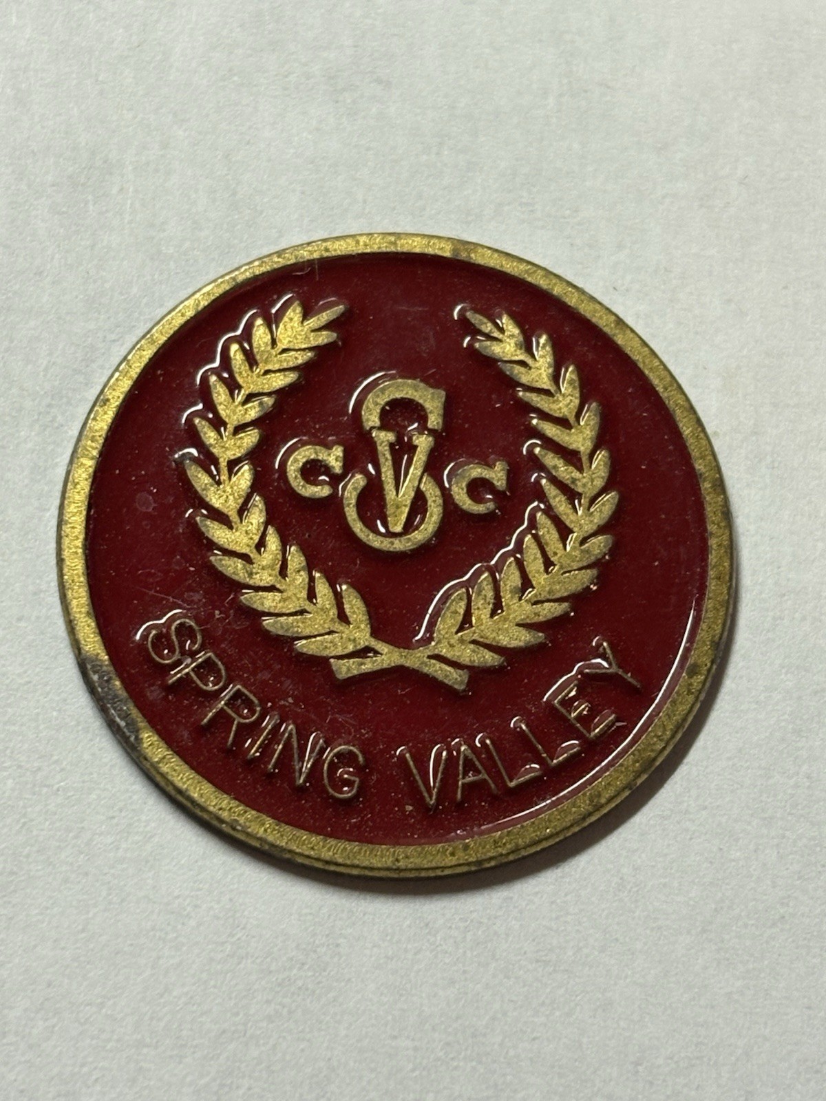 Spring Valley Country Club 1" Coin Style Golf Marker - Columbia, South Carolina