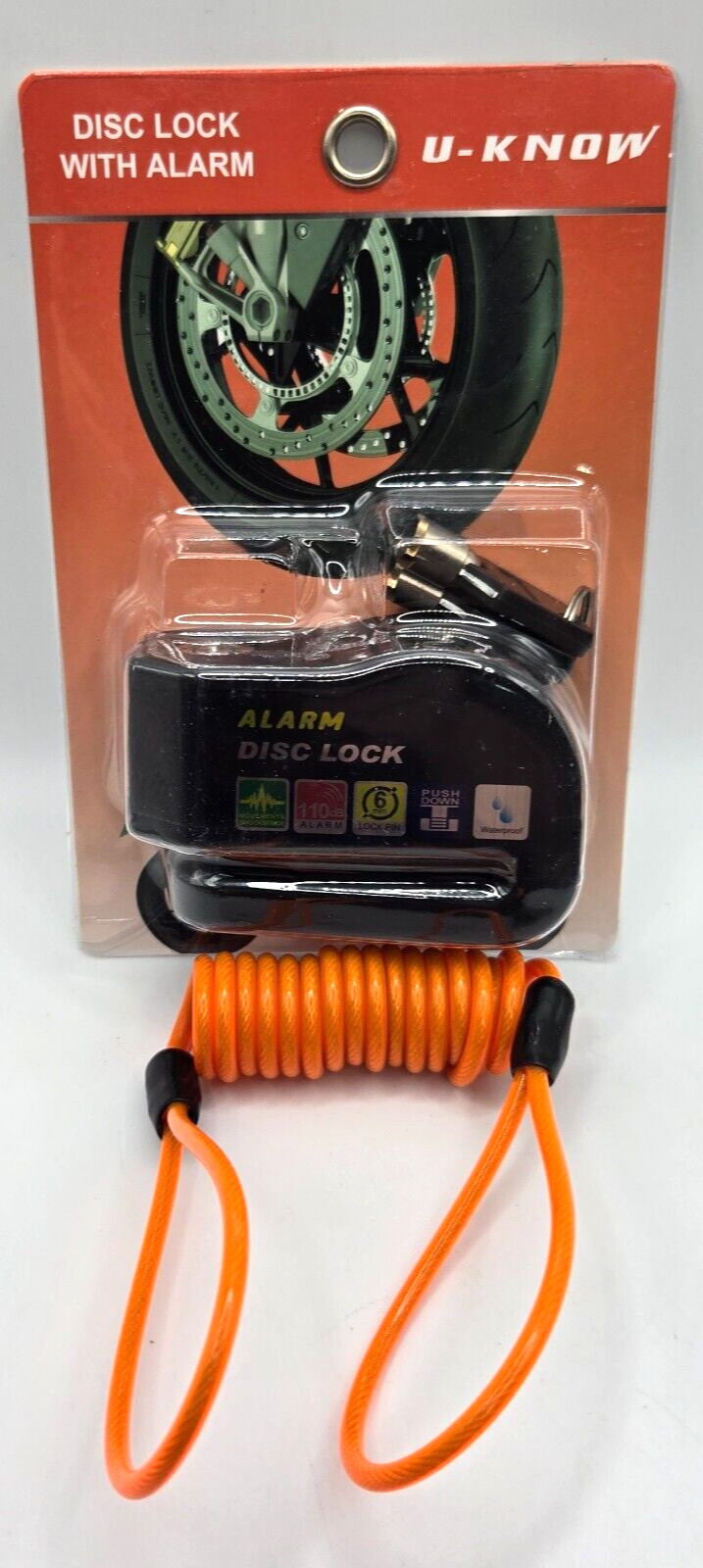 Motorcycle/ Bike/ Scooter Disc Lock Alarm Anti-Theft Disc Brake Lock Alarm NEW