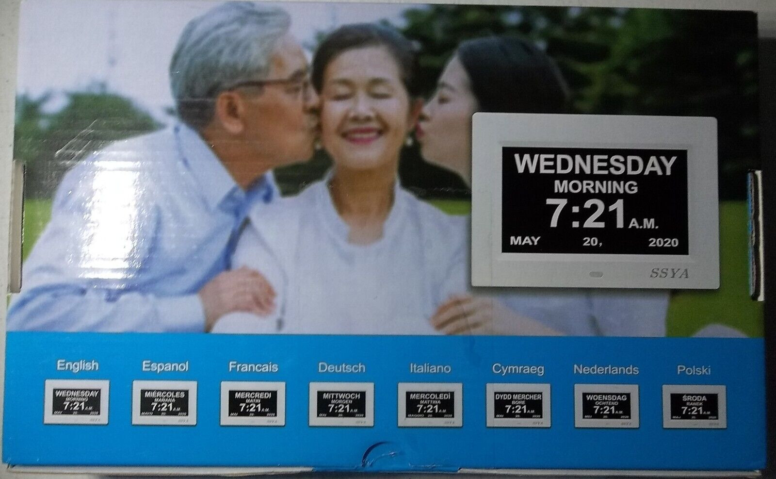 [Newest Version Digital Calendar Day Clock -Extra Large Impaired Vision