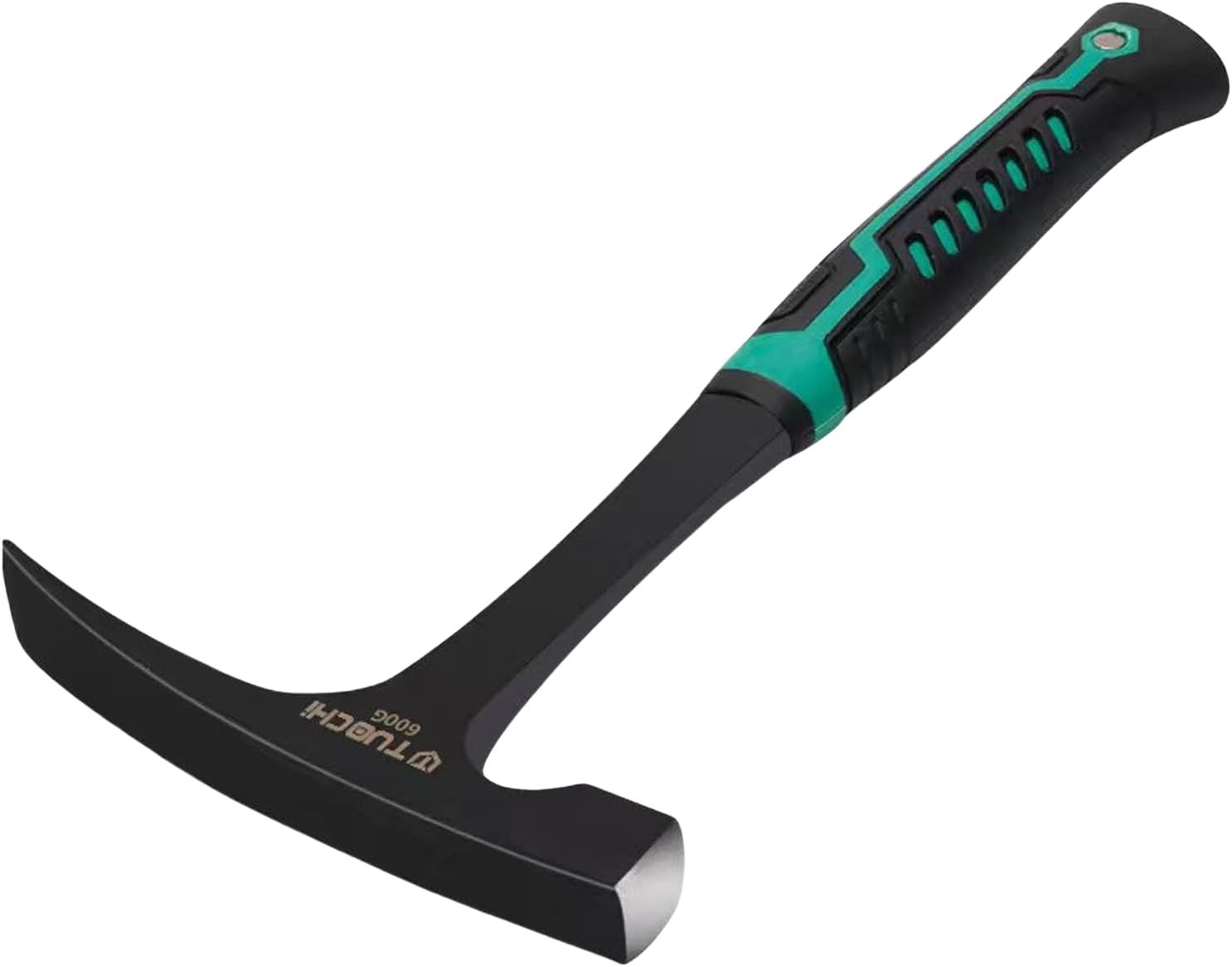BUSKPOK Rock Pick Hammer, 21 Oz Chipping Brick Hammer with Rubber Grip for Geolo