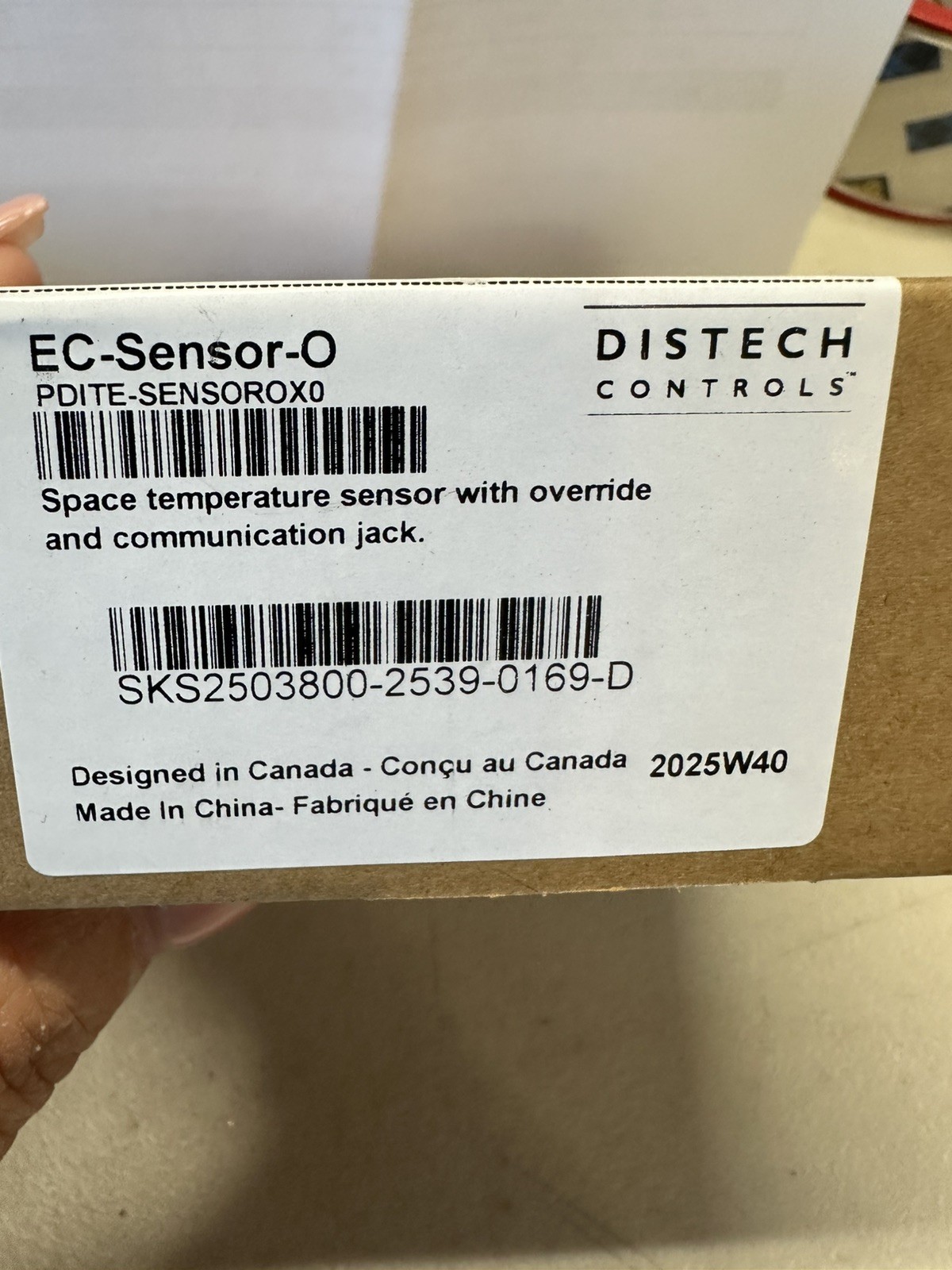 New 2 Distech Controls PDITE-SensorOx0 EC-Sensor-O