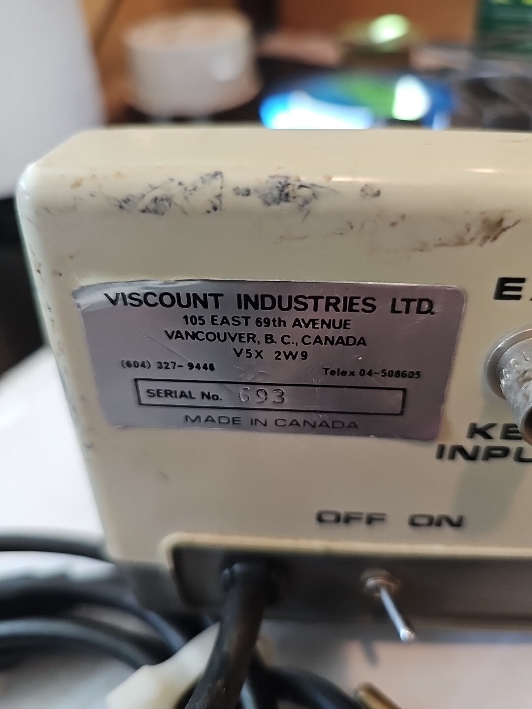 Vintage Viscount Industries 1107 Programmer