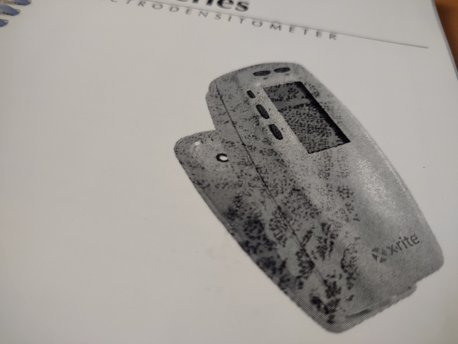 X-Rite 500 Series Spectrodensitometer Operator's Manual