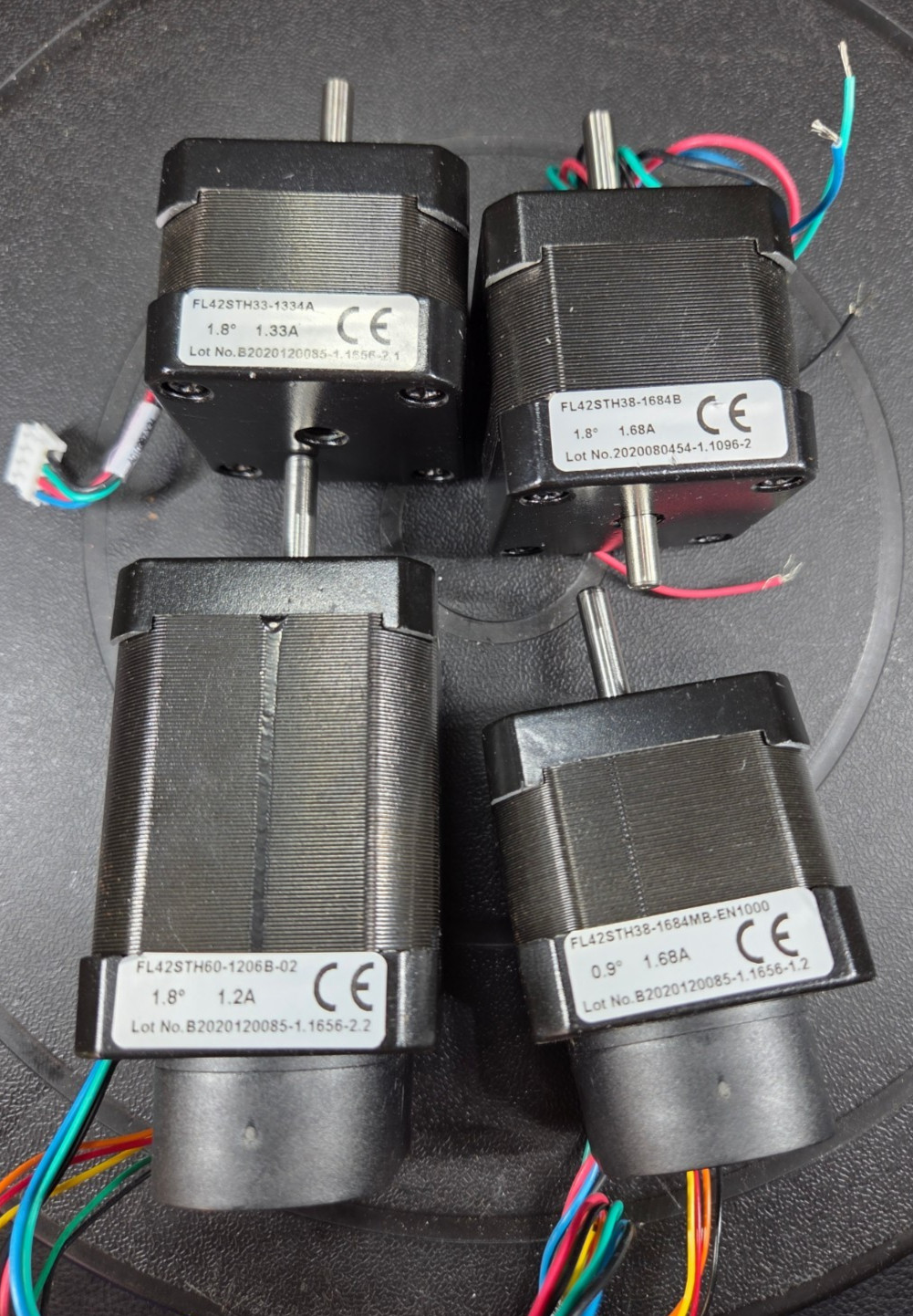 (QTY 4) Stepper Motors New FL42STH two with transmissions FAST SHIP!💨✅