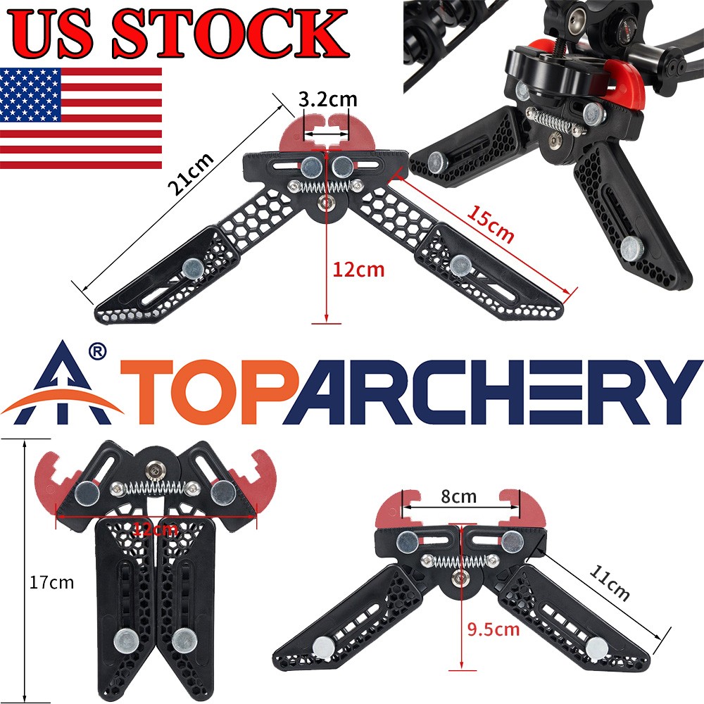 Compound Bow Stand Kickstand Adjustable Archery Bow Holder Leg for Hunting Shoot