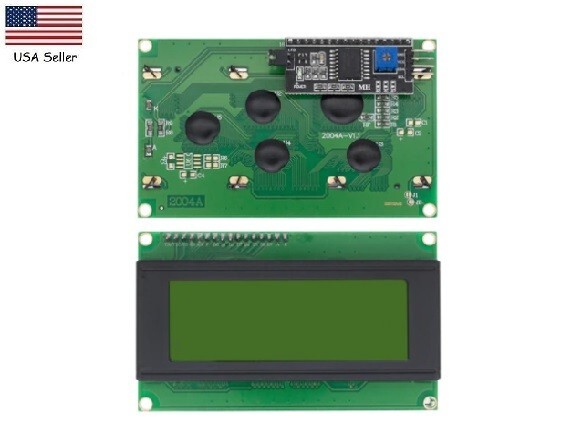 LCD2004 Green I2C Green Screen Character LCD IIC Serial Interface Adapter Module