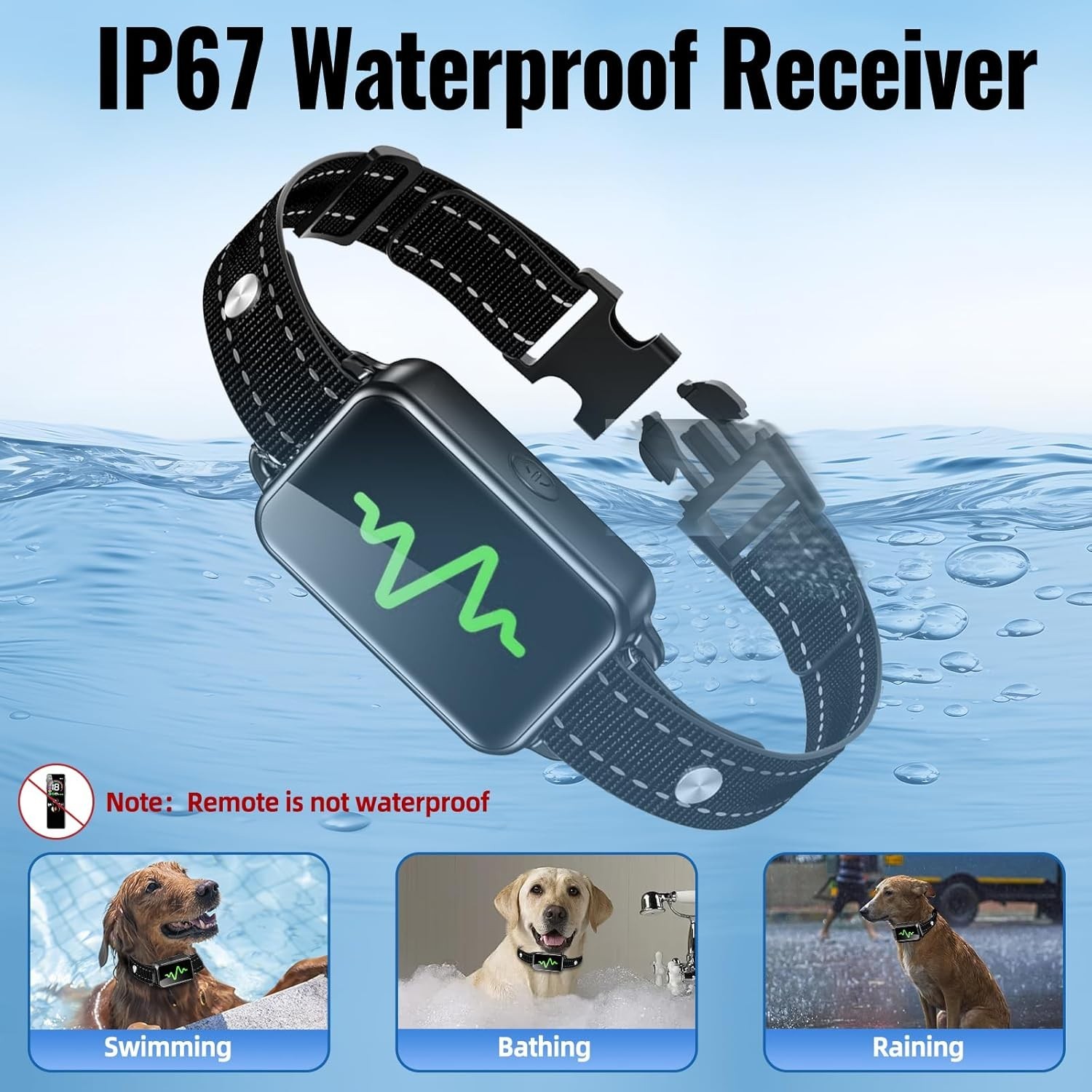 All-Breed Dog Training Collar with Remote Control - 4 Modes & Waterproof Design