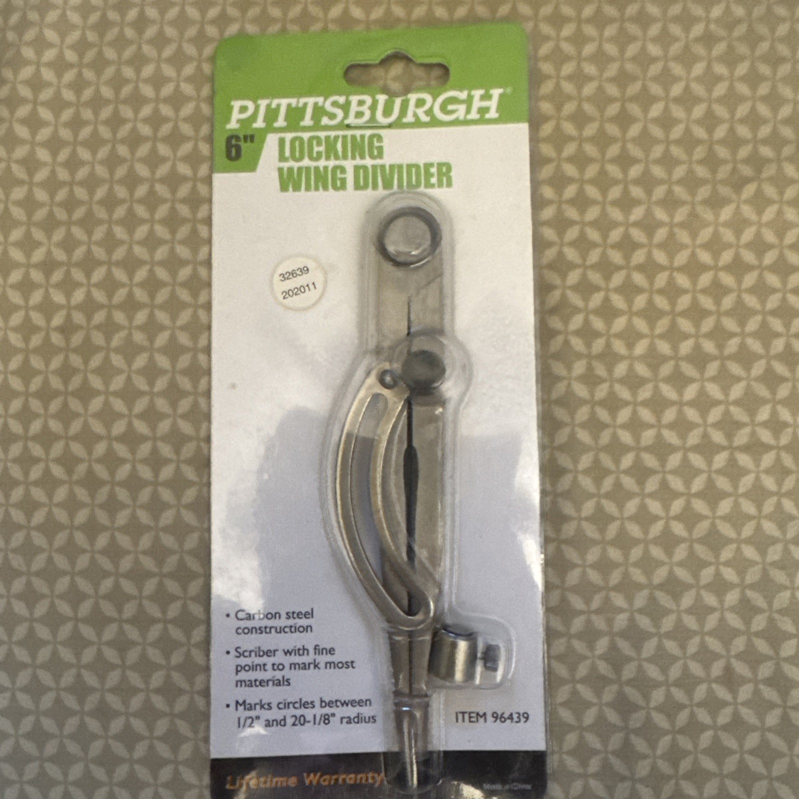 Sealed. New. Locking Wing Divider 6 in. - Hand Tools - Crafts - Compass