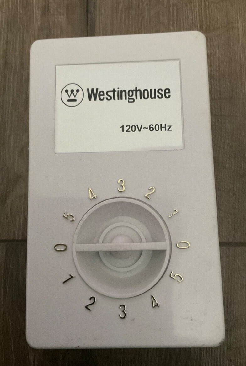 Westinghouse 5 Speed Single Commercial Ceiling Fan Control GWS5U 120V 60Hz New