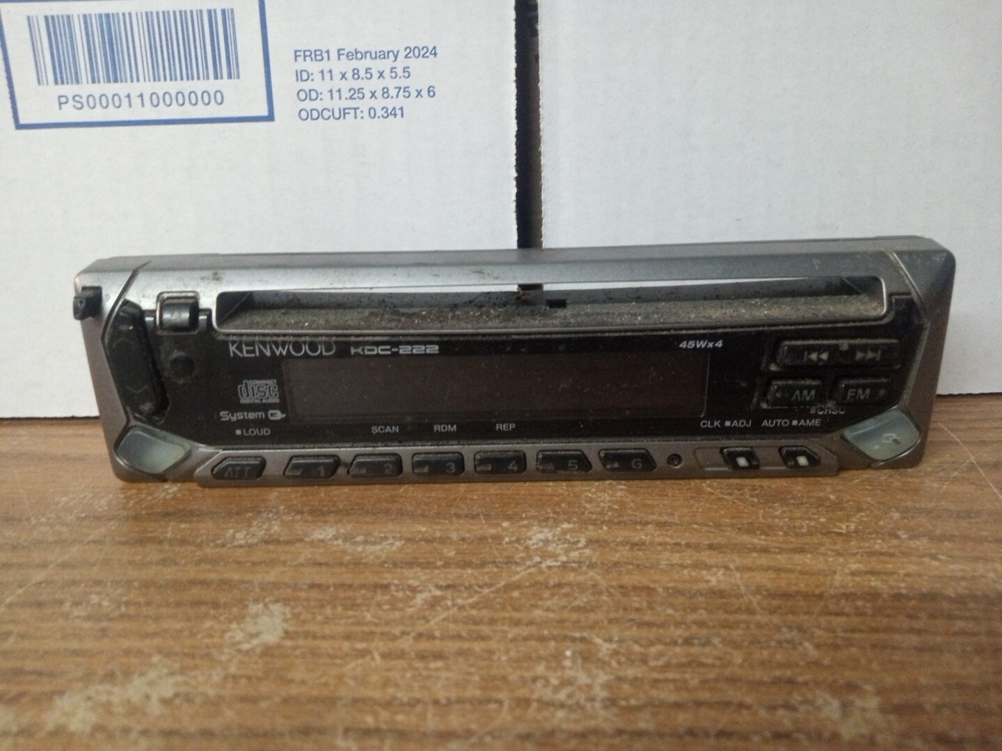 KENWOOD KDC-222 CAR STEREO Detachable  FACEPLATE FACEPLATE KENWOOD  KDC-222 OEM