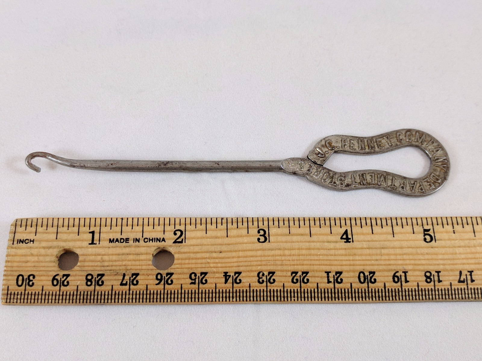 Vintage JC Penney Department Stores Advertisement Shoe/ Boot Lacer Hook