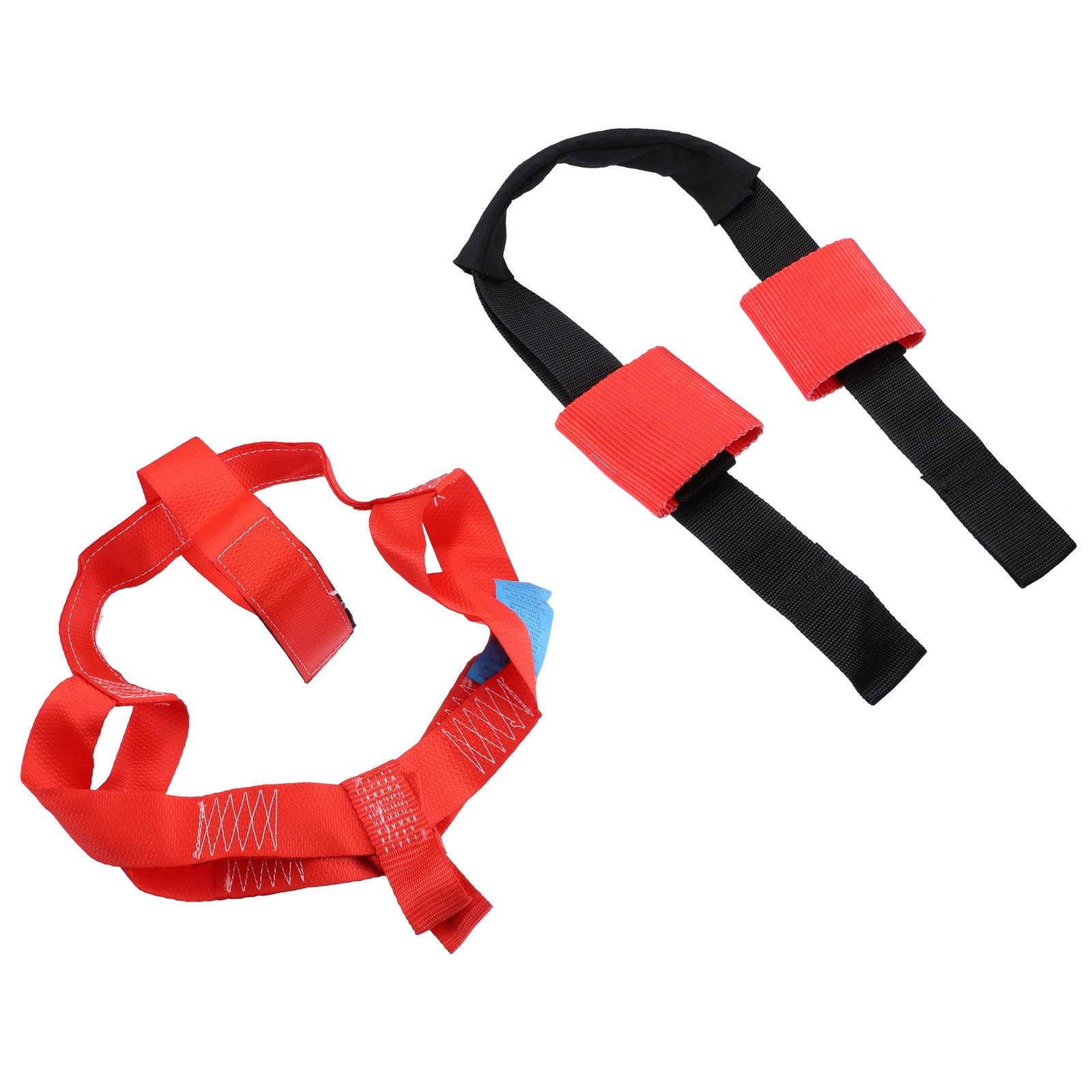1 Set Front Rear Wheel Carrying Butterfly Down Strap Nylon Black Red