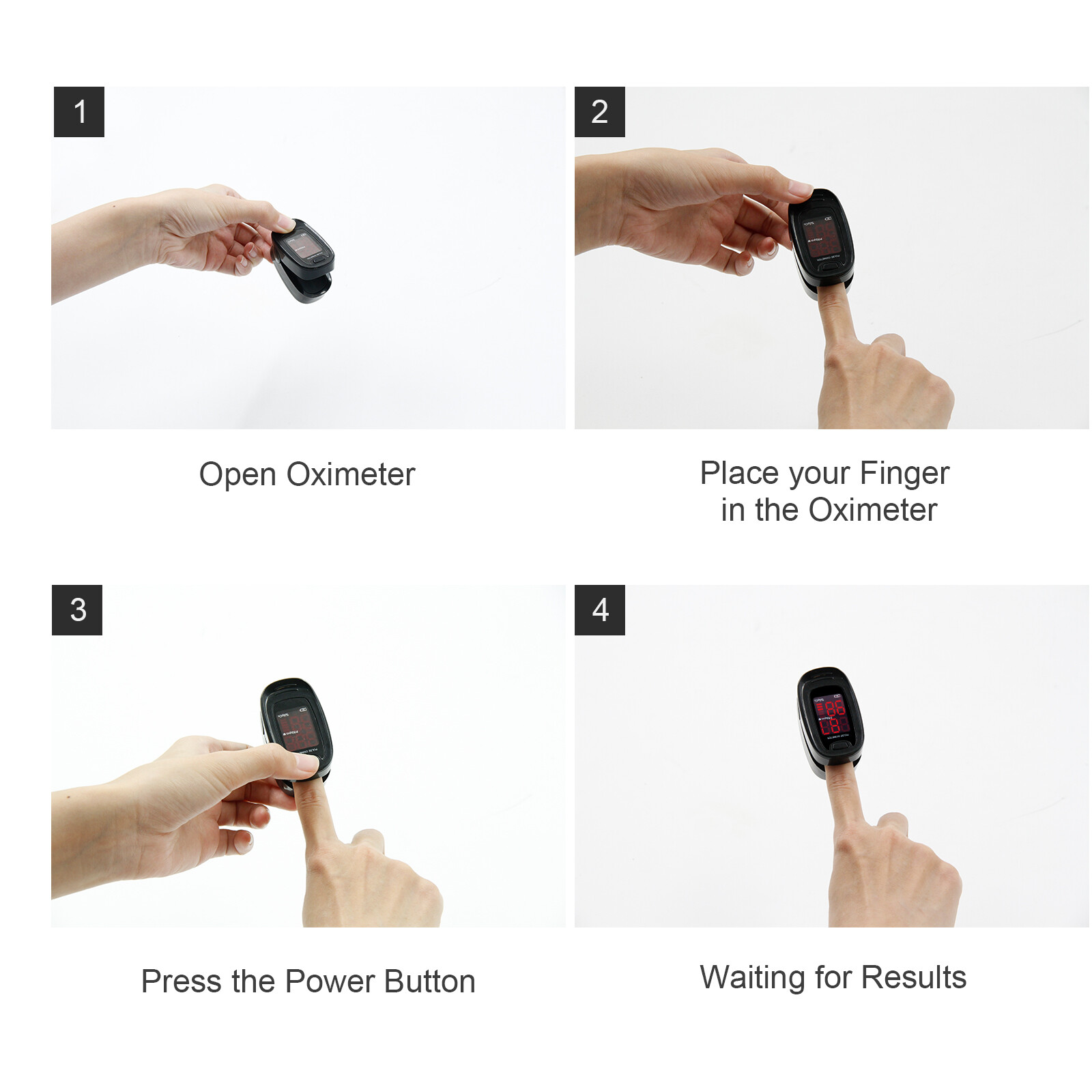 FDA FingerTip pulse oximeter LED heart rate,blood oxygen meter,O2 sensor