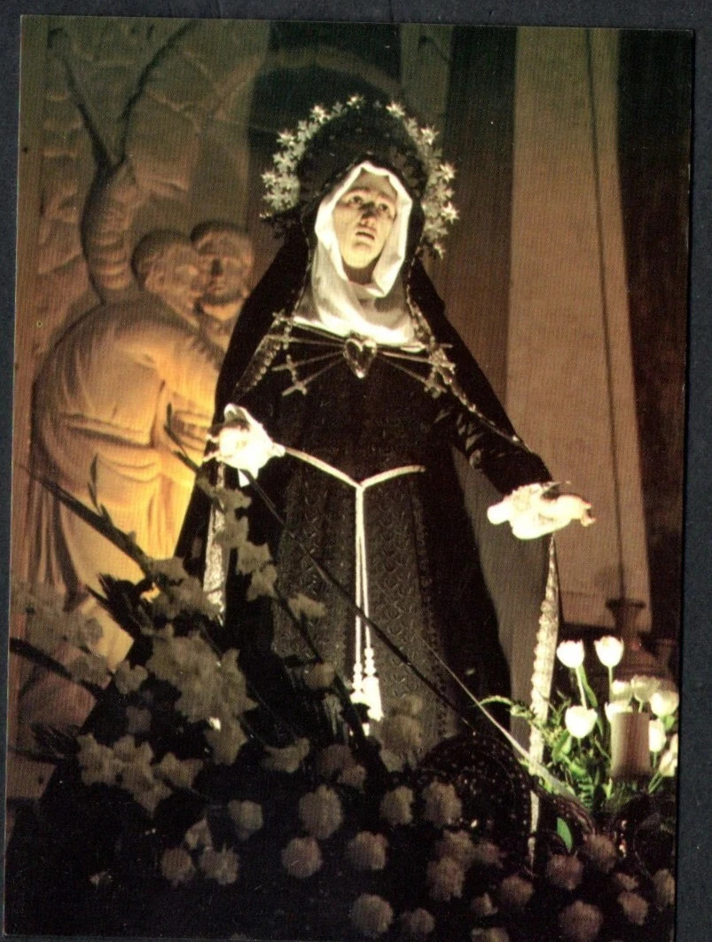 Holy card de la Virgin Dolorosa santino image pieuses estampa