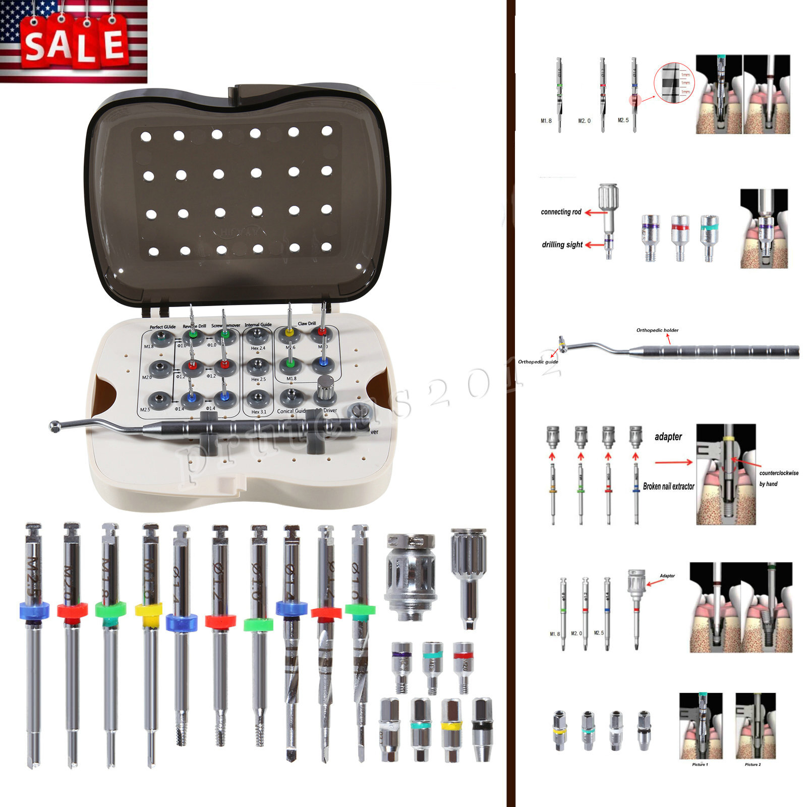 Dental Broken Screw Remover Kit Implant NeoBiotech SR Surgical Tool Instrument
