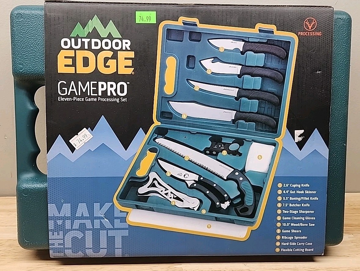 Outdoor Edge Game Pro 11pc Game Processing Set