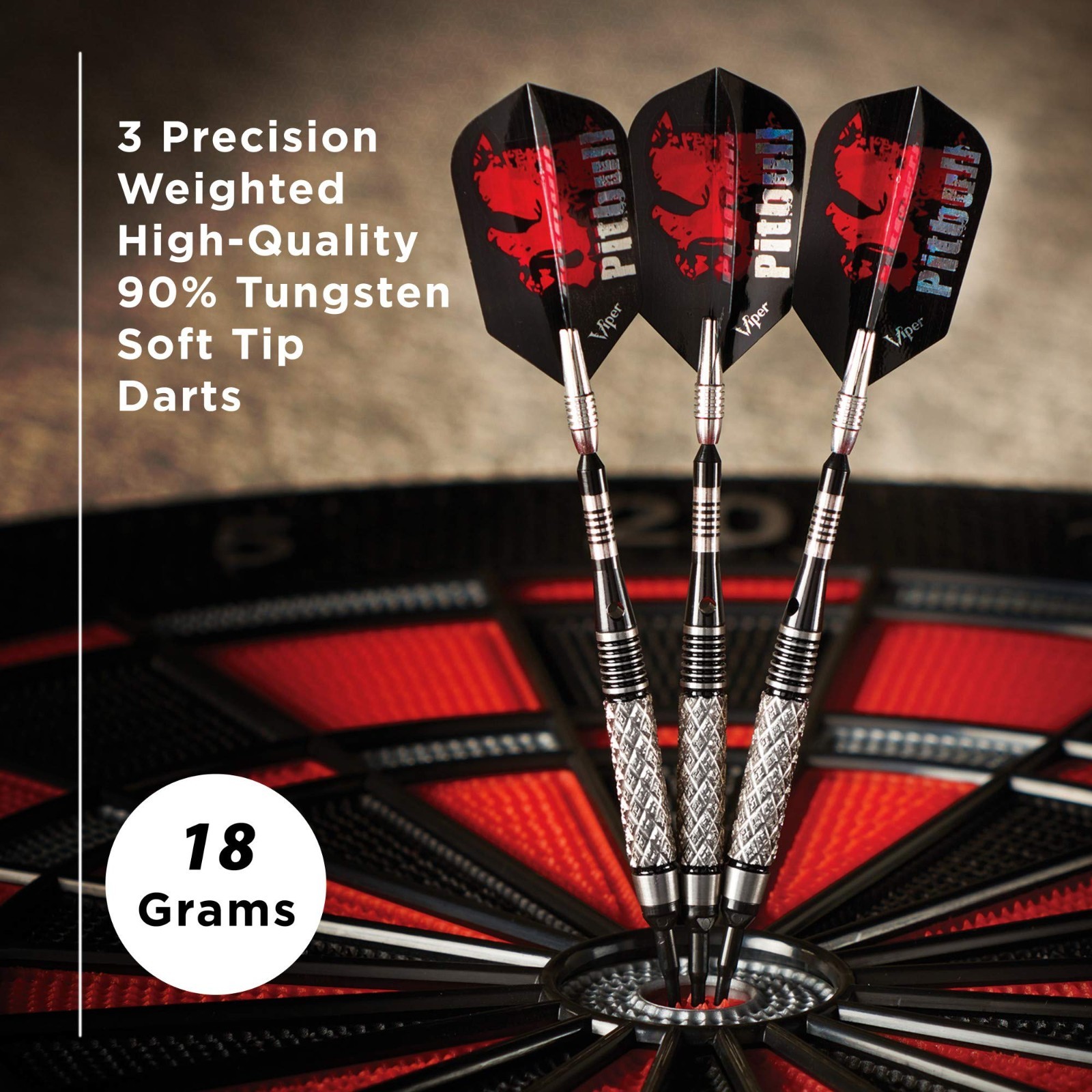 90% Tungsten Soft Tip Dart Set - 18g, Precision Darts for Ultimate Performance