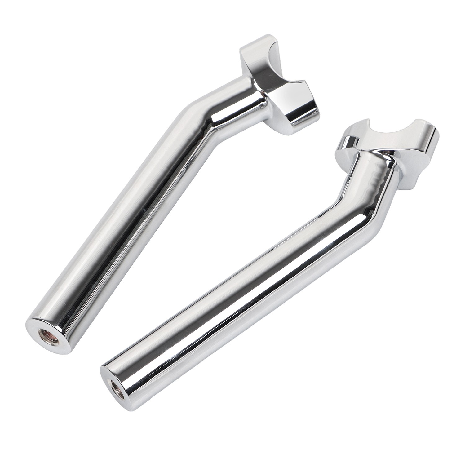 Chrome CNC 8 1/2" Pullback Handlebar Risers For Harley Dyna Fat Street Bob FXDB