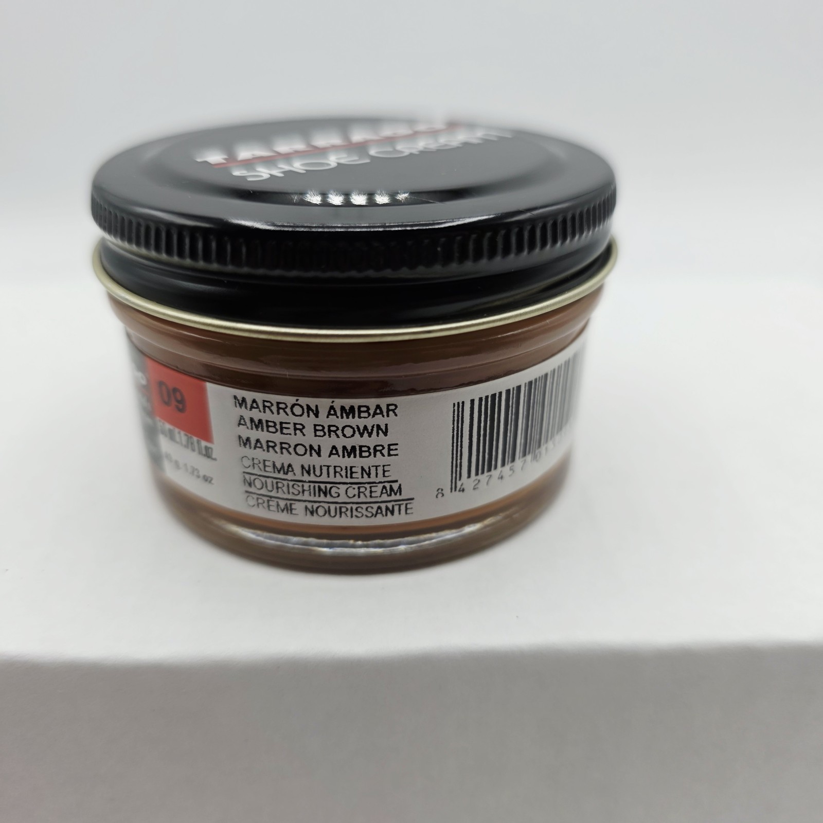 Tarrago Shoe Polish # 09 Amber Brown Cream Leather Protector 1.76 oz. 50ml Boot