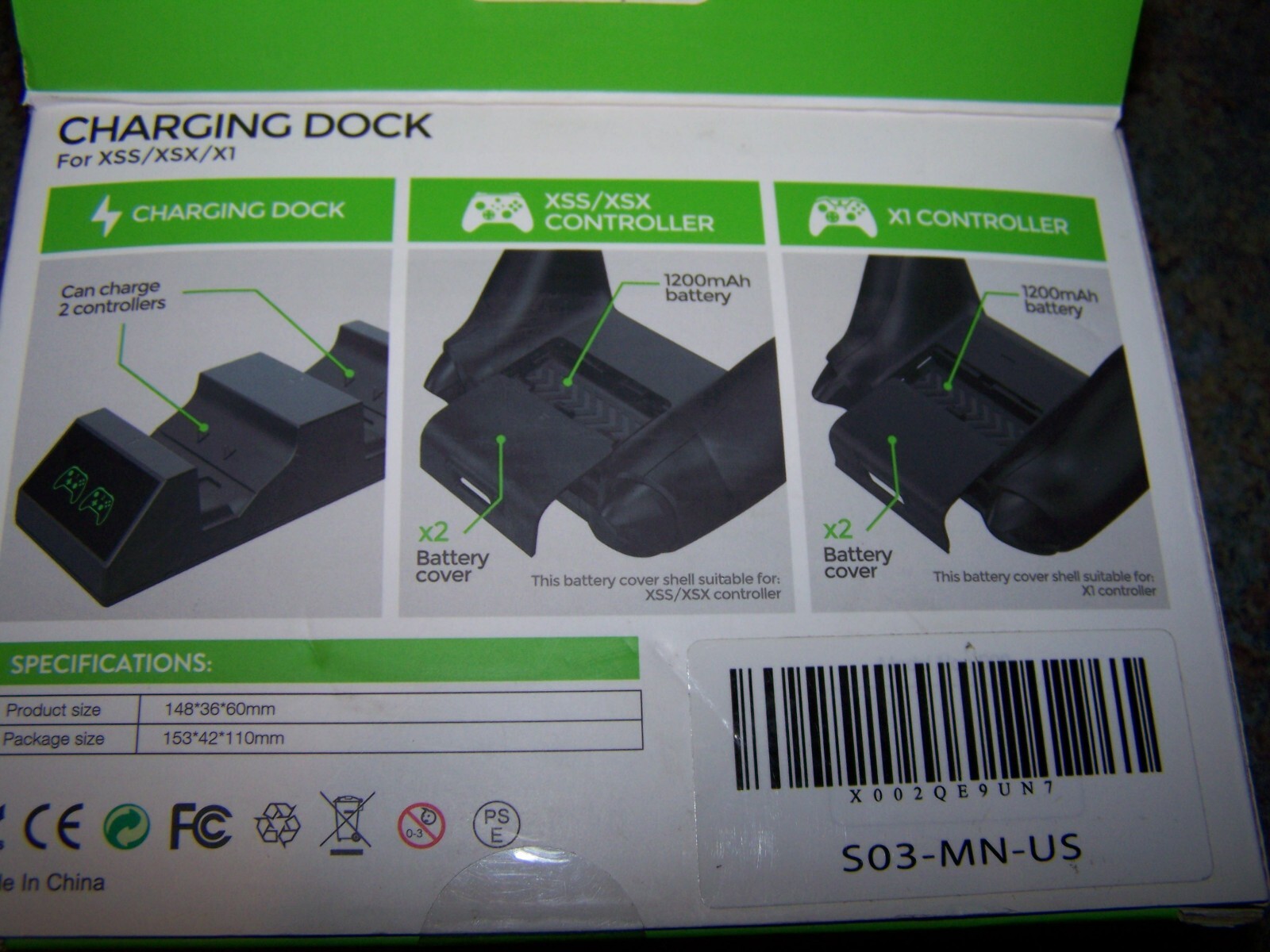 xbox controller charging dock,NEW, never opened in the original pkg,XSS/XSX/X1
