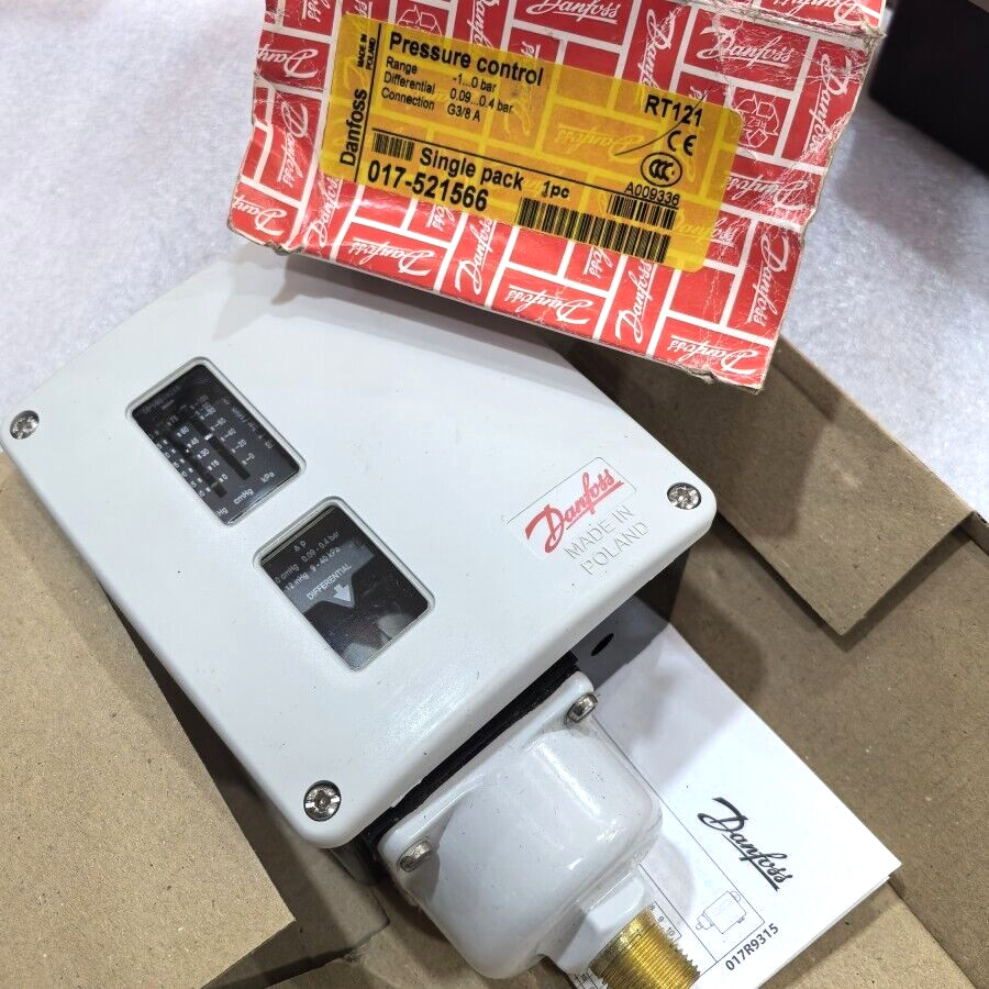 For Danfoss 017-521566 Pressure switch, RT121, 1 bar