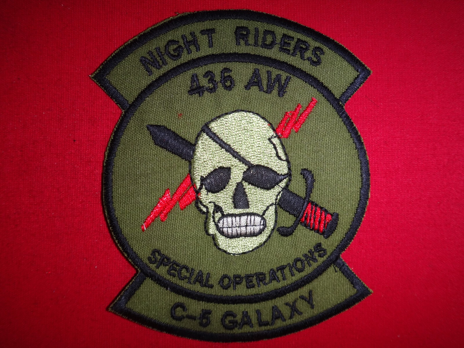 USAF 436th Airlift Wing SPECIAL OPERATIONS C-5 Galaxy Subdued Patch