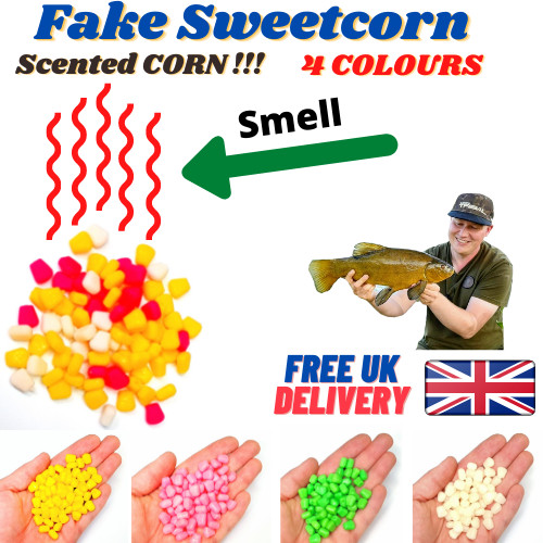 SCENTED Fake Corn Bait Yellow Fishing Sweetcorn Tench Carp Fishing Tackle