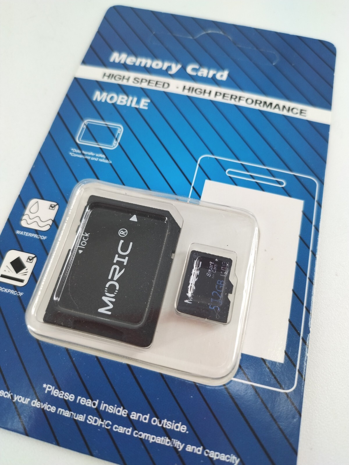 Moric 512GB Memory Card High Speed Supports Windows Mac OS Mobile - New Sealed