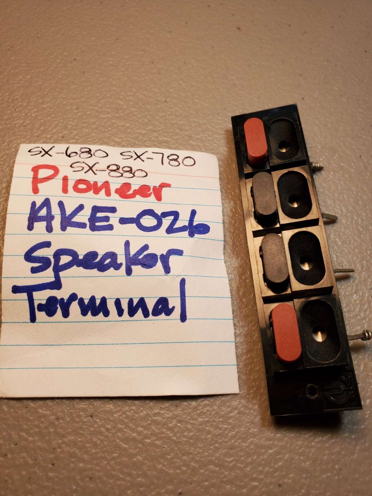 📈 PIONEER AKE-026 SPEAKER TERMINAL SX-680 SX-780 SX-880 STEREO RECEIVERS