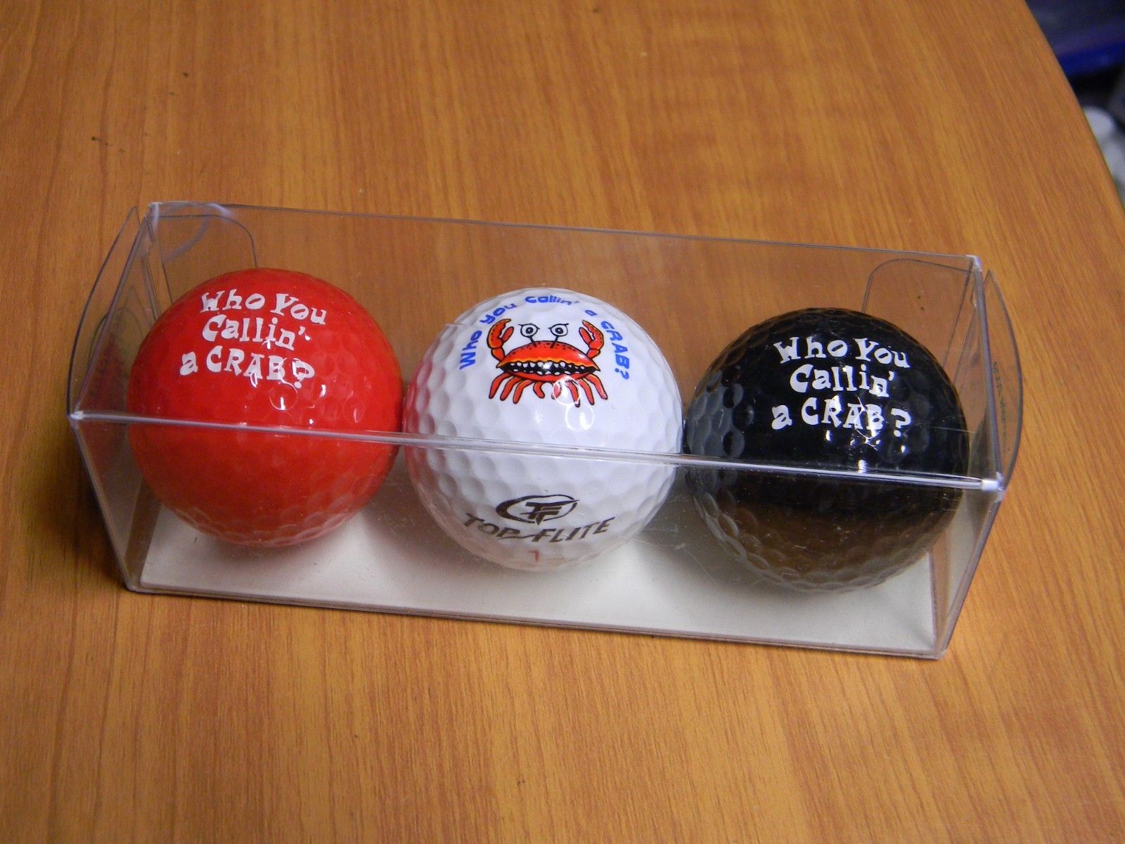 Crab Theme Golf Balls Set of 3 NEW in Package~ Gift!