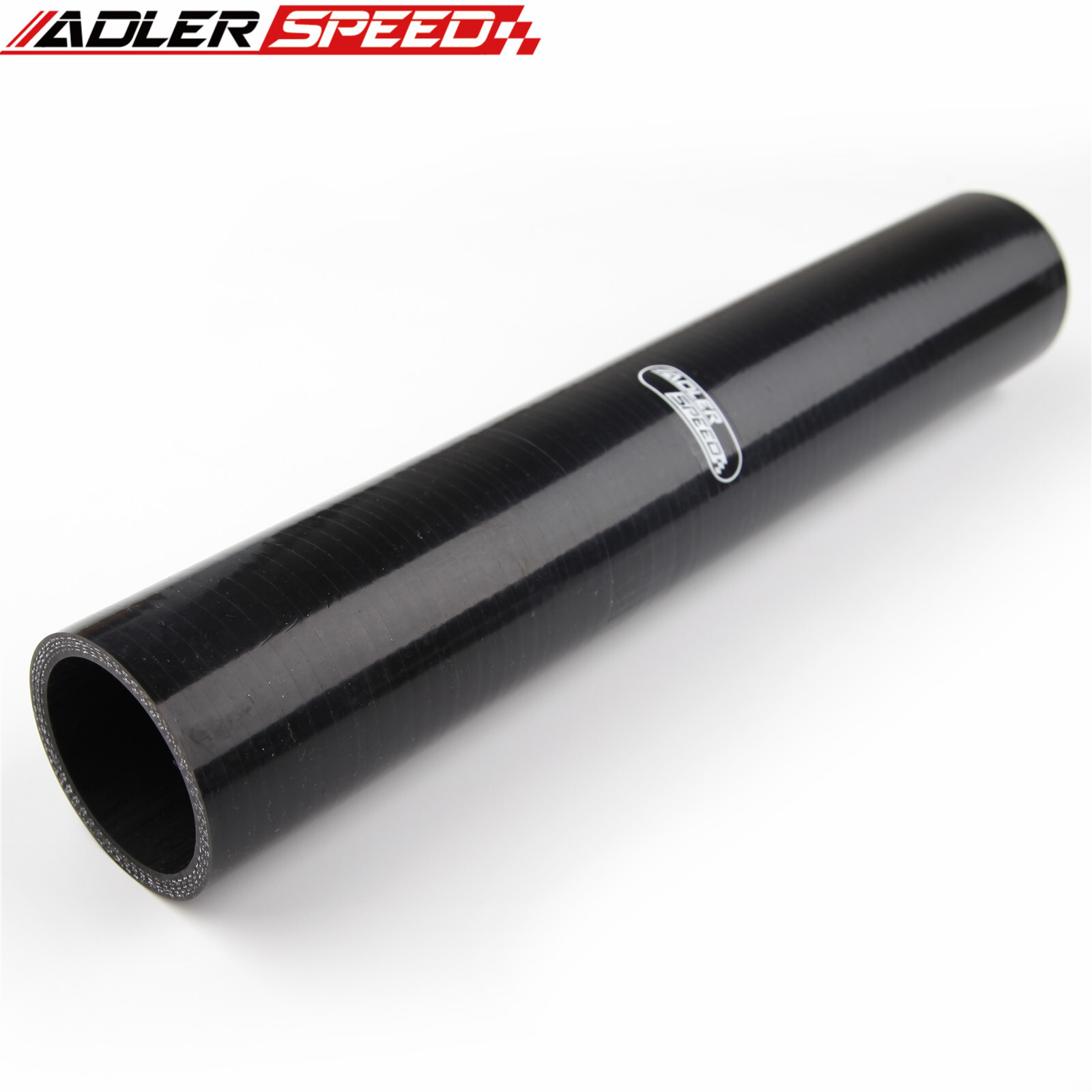 BLACK NEW 1.75" 45mm ID Straight Silicone Hose 305mm Turbo Coupler Pipe 4Ply US