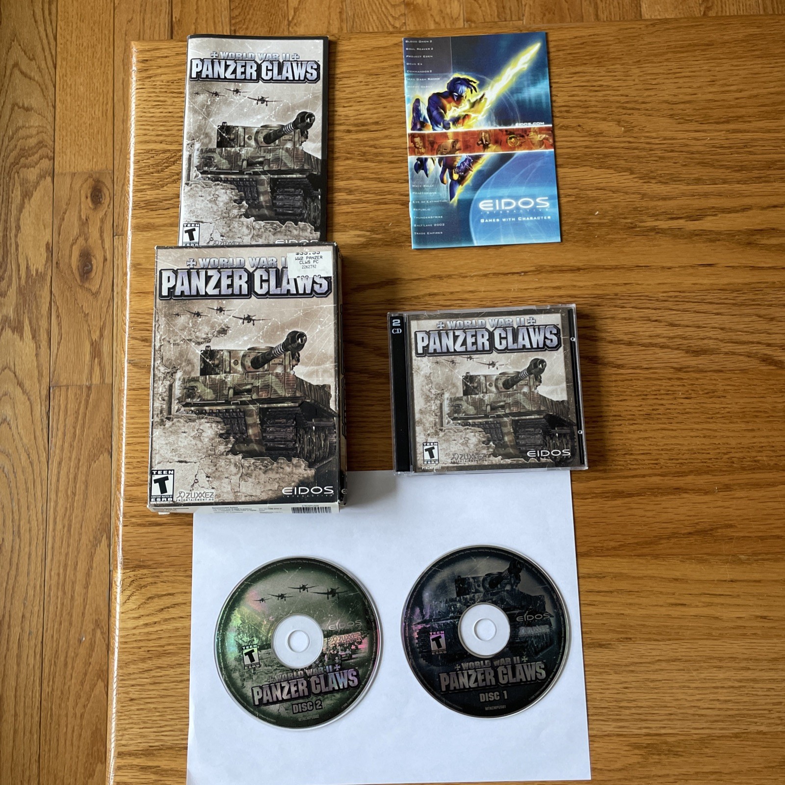 World War II Panzer Claws PC GAME Very Good Condition